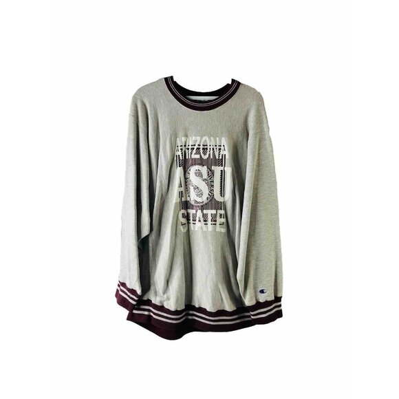 VTG 90s Champion Reverse Weave Tri Blend Arizona State USA Crewneck Sweatshirt